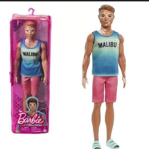 Barbie Ken Fashionistas Doll #192 Brown Cropped Hair Vitiligo Malibu Tank
